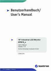 Kontron KFM19_e User Manual