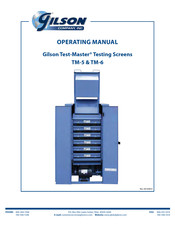 Gilson Gilson Test-Master TM-5 Operating Manual