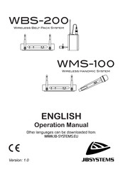 JB Systems WMS-100 Operation Manual