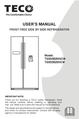 Teco TSXS582SNCM User Manual