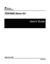 Texas Instruments TSW3000 User Manual