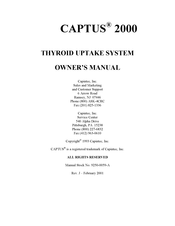 Capintec CAPTUS 2000 Owner's Manual