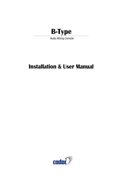 Cadac B-Type Installation & User Manual