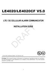 DSC LE4020 Installation Manual