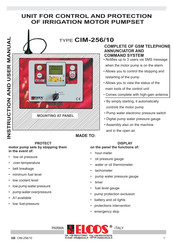 ELCOS CIM-256/10 Instruction And User's Manual