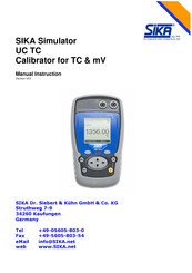 Sika UC TC Manual Instruction