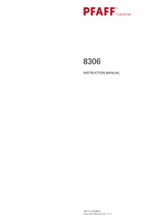 Pfaff Industrial 8306 Instruction Manual