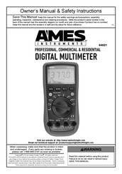 AMES 64021 Owner's Manual & Safety Instructions