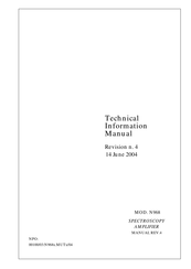 Caen N968 Technical Information Manual