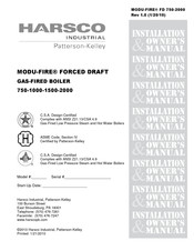 Harsco Industrial MODU-FIRE FORCED DRAFT N1500 Installation & Owner's Manual