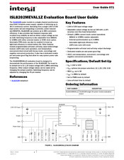 Intersil ISL8202MEVAL1Z User Manual