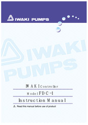 IWAKI PUMPS FDC-1 Instruction Manual