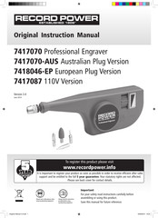 Record Power 7417070-AUS Instruction Manual