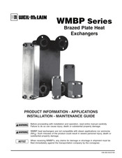 Weil-McLain WMBP Series Installation Manual