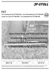 JF-Stoll FCT Series Spare Parts Book And Instruction Manual