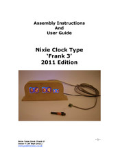 Nixie Clock Frank 3 Assembly Instructions And User Manual