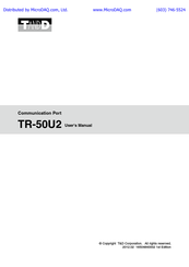 T&D TR-50U2 User Manual