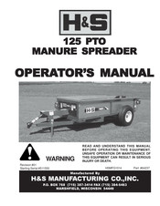 H&S 125 PTO Operator's Manual