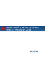 Memotec NetPerformer SDM-9220 Series Hardware Installation Manual