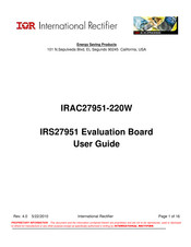 International Rectifier IRAC27951 User Manual