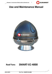 Klimawent SMART-EC-4000 Use And Maintenance Manual