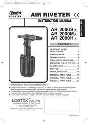 LOBSTER AR 2000SA Instruction Manual