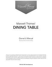 Direct Supply Maxwell Thomas Nexus Telescoping Base Owner's Manual