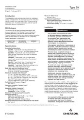 Emerson 99 Installation Manual