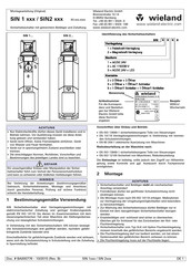 Wieland SIN 2 Series Installation Instructions Manual