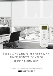 Louvolite R1723 Operating Instructions Manual