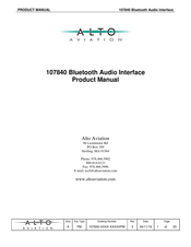 Alto 107840 Series Product Manual