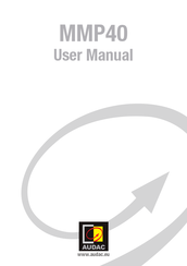 AUDAC SourceCon MMP40 User Manual