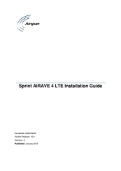 Airspan Sprint AIRAVE 4 LTE Installation Manual
