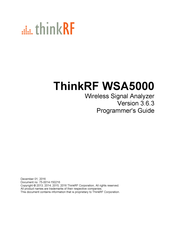 ThinkRF WSA5000-4XX-P Series Programmer's Manual