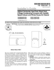 Trane AUX2D120AFV5VA Installer's Manual