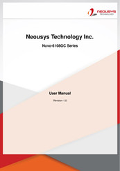 Neousys Technology Nuvo-6108GC Series User Manual