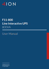 ION F11-800 User Manual