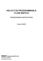 KELCO F29 Programming Instructions Manual