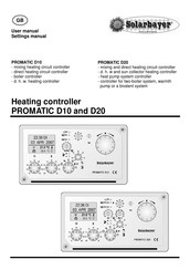 Solarbayer PROMATIC D20 User Manual