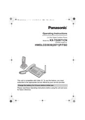 Panasonic HWDLCD2871TSD Operating Instructions Manual
