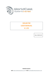 Worldcast Systems SOLAR FM User Manual
