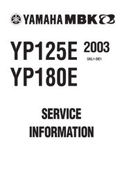 Yamaha YP180E 2003 Service Information