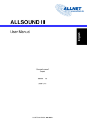 Allnet ALLSOUND III User Manual