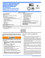 York PT8 User's Information, Maintenance And Service Manual