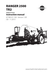 Hardi RANGER 2500 TR2 Instruction Manual