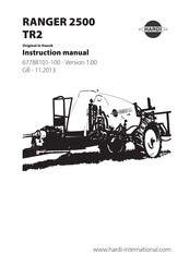 Hardi RANGER TR2 Y Instruction Manual