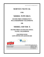 CEECO SSP-530-X Service Manual