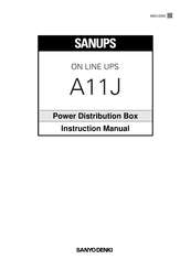 Sanyo Denki Sanups A11J Instruction Manual