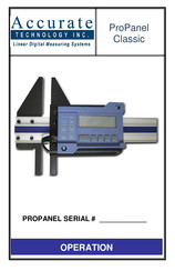 Accurate Technology ProPanel Classic Instruction Manual