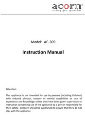 Acorn AC-309 Instruction Manual